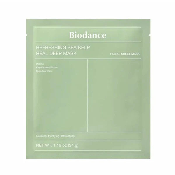 Refreshing Sea Kelp Real Deep Mask | Mascarilla calmante
