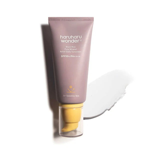 Black Rice Pure Mineral Relief Daily Sunscreen | Protector solar hidratante